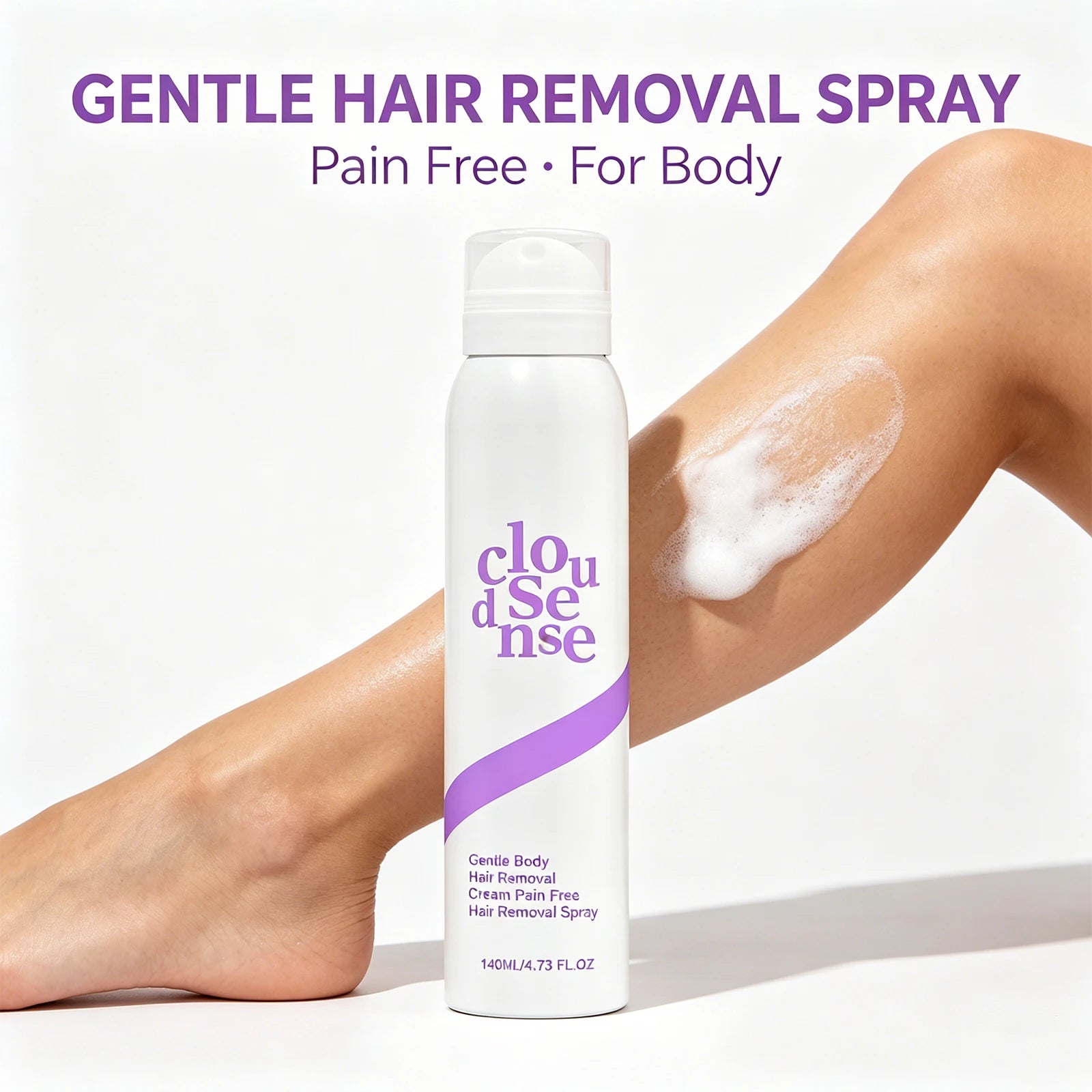 New 2026 Hair Removal Spray Underarm Private Body Leg Hair Growth Inhibitor Depilatory Cream Painless Gentle Formula 140Ml
